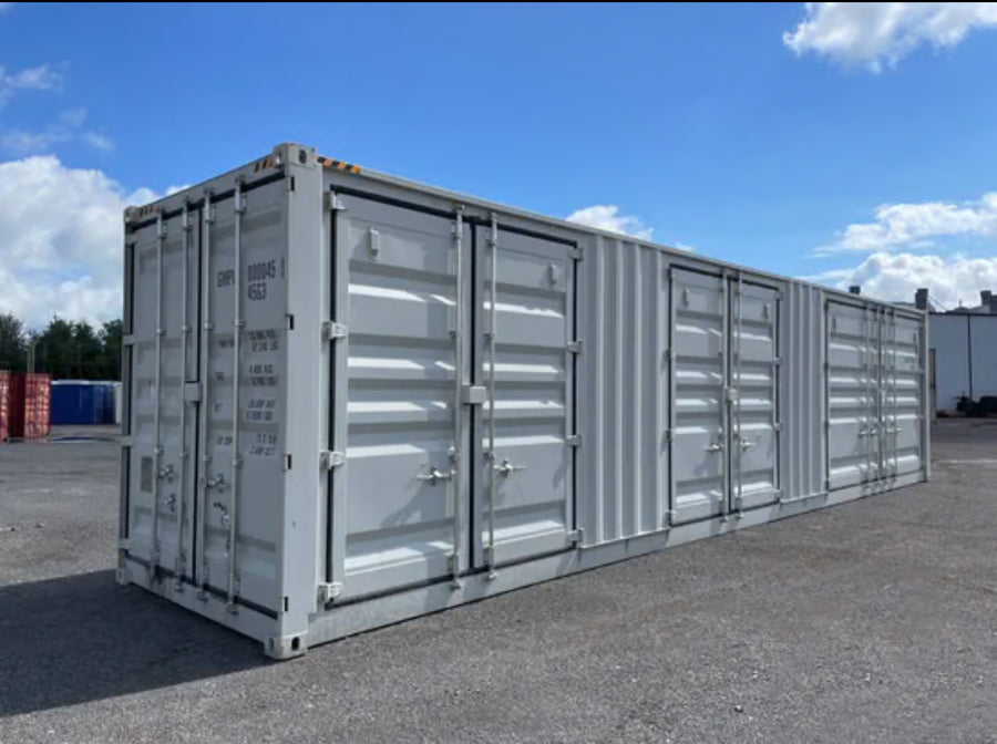 CONTENEDOR MARITIMO DE 40 PIES HC CON 3 PUERTAS LATERALES ( SEMINUEVO )